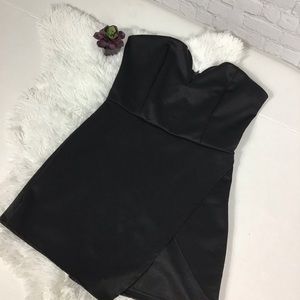 Charlotte Russe | black strapless envelope romper